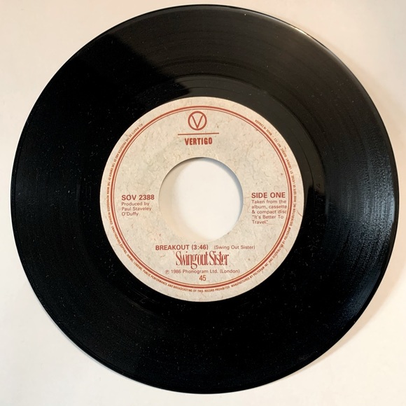 SWING OUT SISTER- (45) - BREAKOUT / DIRTY MONEY - Picture 1 of 2